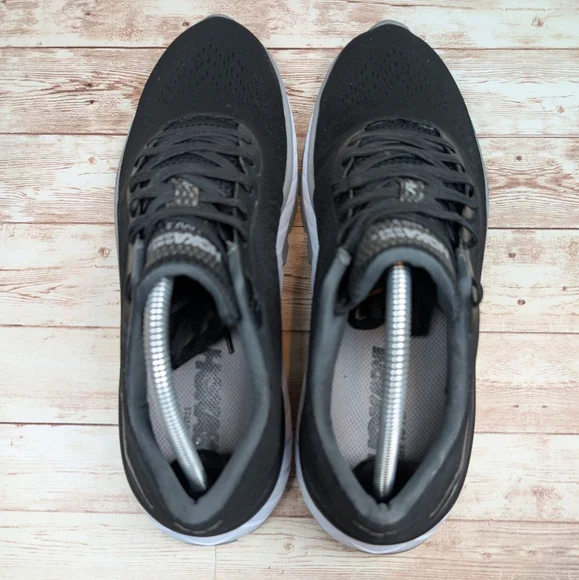 Hoka One One Cavu 2 ProFly Black Gray White Canvas Athletic Sneakers Shoe Men 10 - Picture 3 of 12